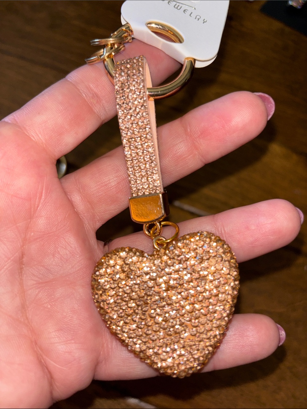 Choose 1 Crystal Embellished Key & Card Holder/bag charm/brooch NEW - Picture 6 of 8